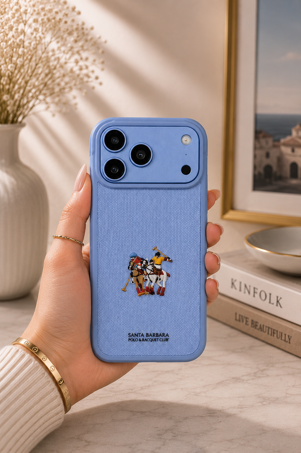 Santa Barbara Polo MYRTLE Series Case For iPhone 17 Pro / 18 Pro (Blue)