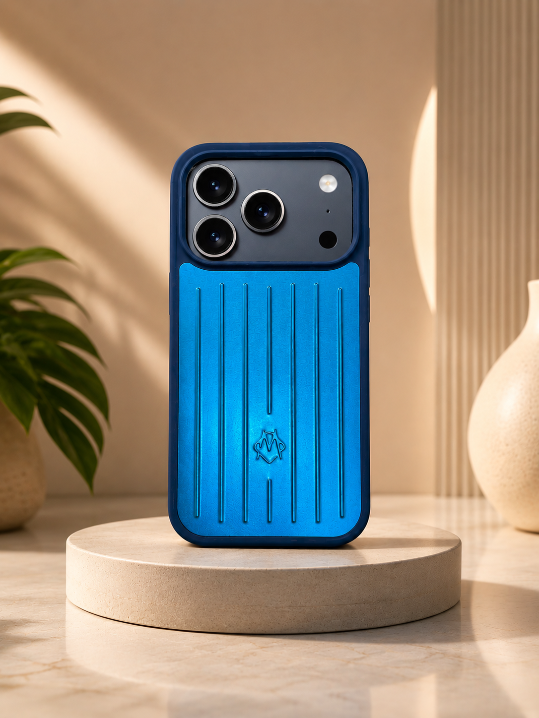 Aluminium Phone Case For iPhone 17 pro /18 Pro (Royal Blue)