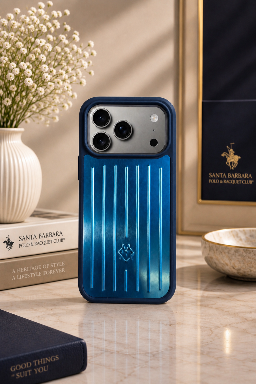 Aluminium Phone Case For iPhone 17 pro /18 Pro (Royal Blue)