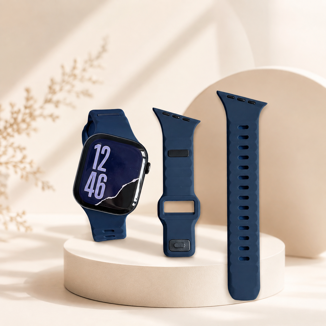 New Style Silicon Watch Band 38/40/41/42 mm (Navy Blue)