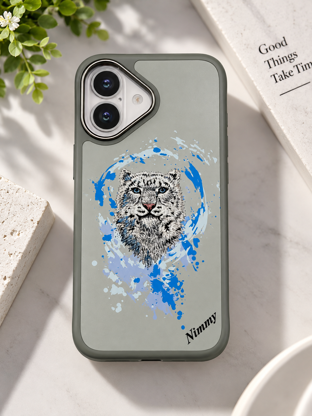 New NIMMY Snow Leopard Case for iPhone 16