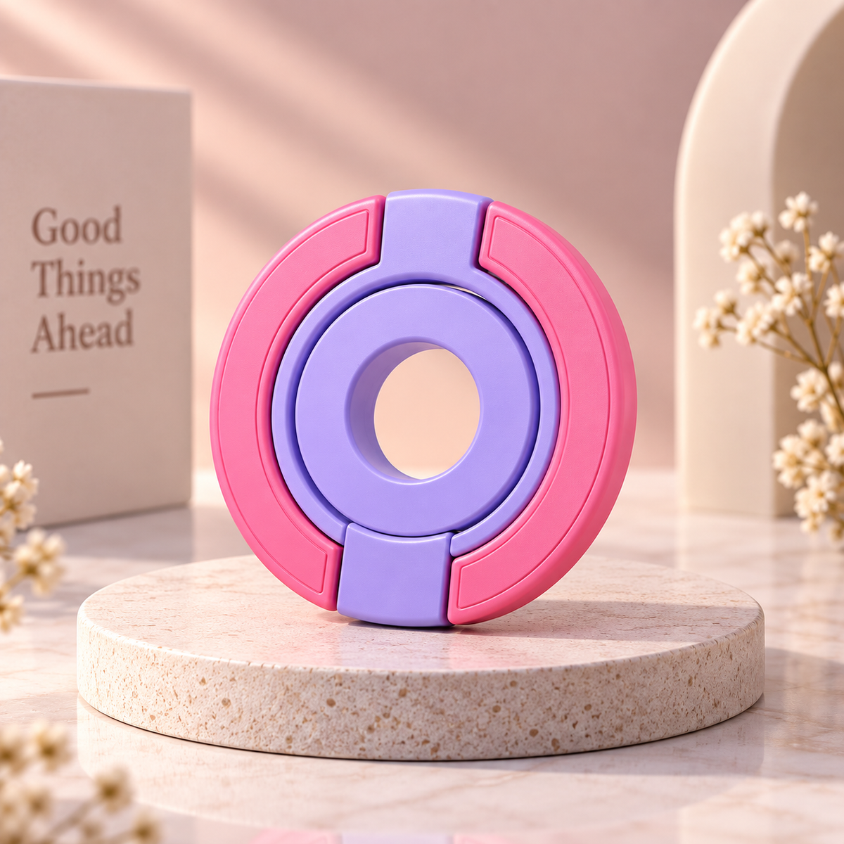 Multipurpose Magnetic MagSafe Ring Stand (Purple/Pink)