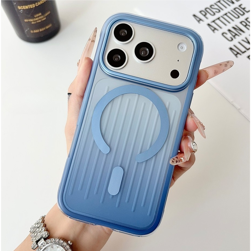 Dual Colour Matte Finish MagSafe Case for iPhone 17 Pro Max / 18 Pro Max (Glacier Blue)