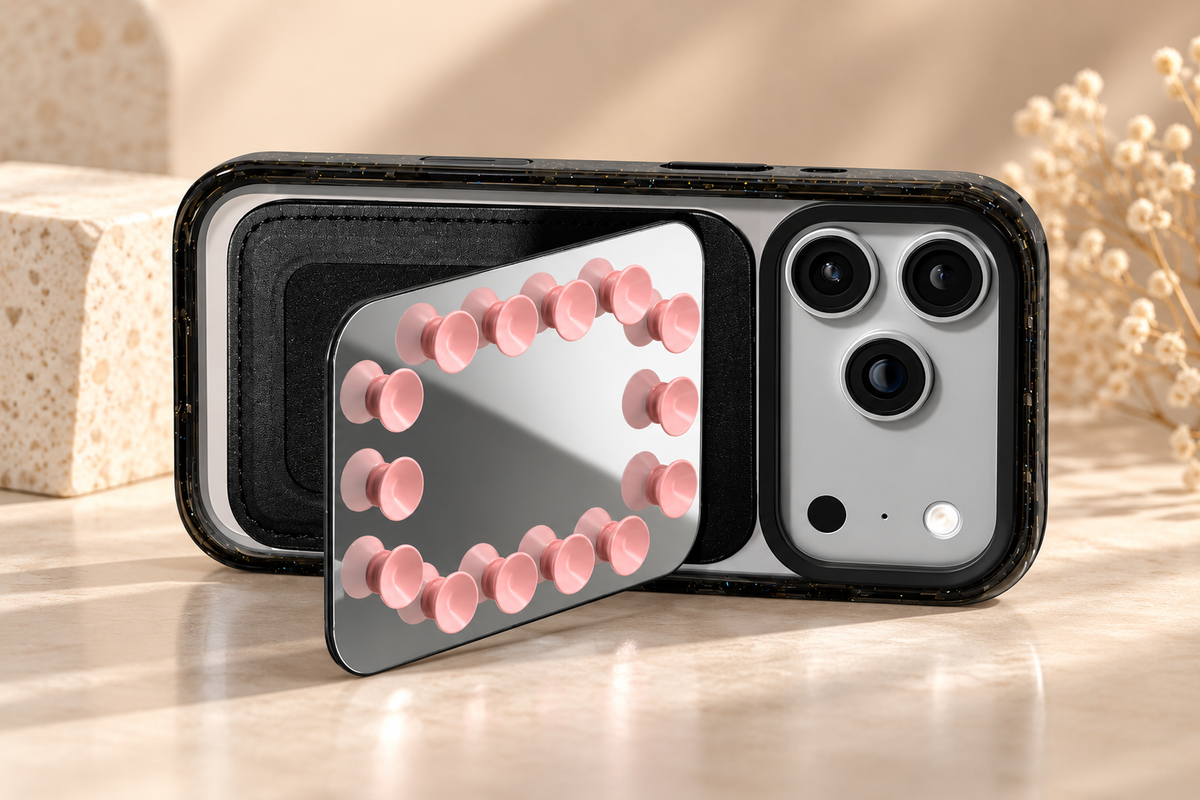 Snappy Snap And Stick Card Holder Stand (Mirror Pink) (Code:5094)