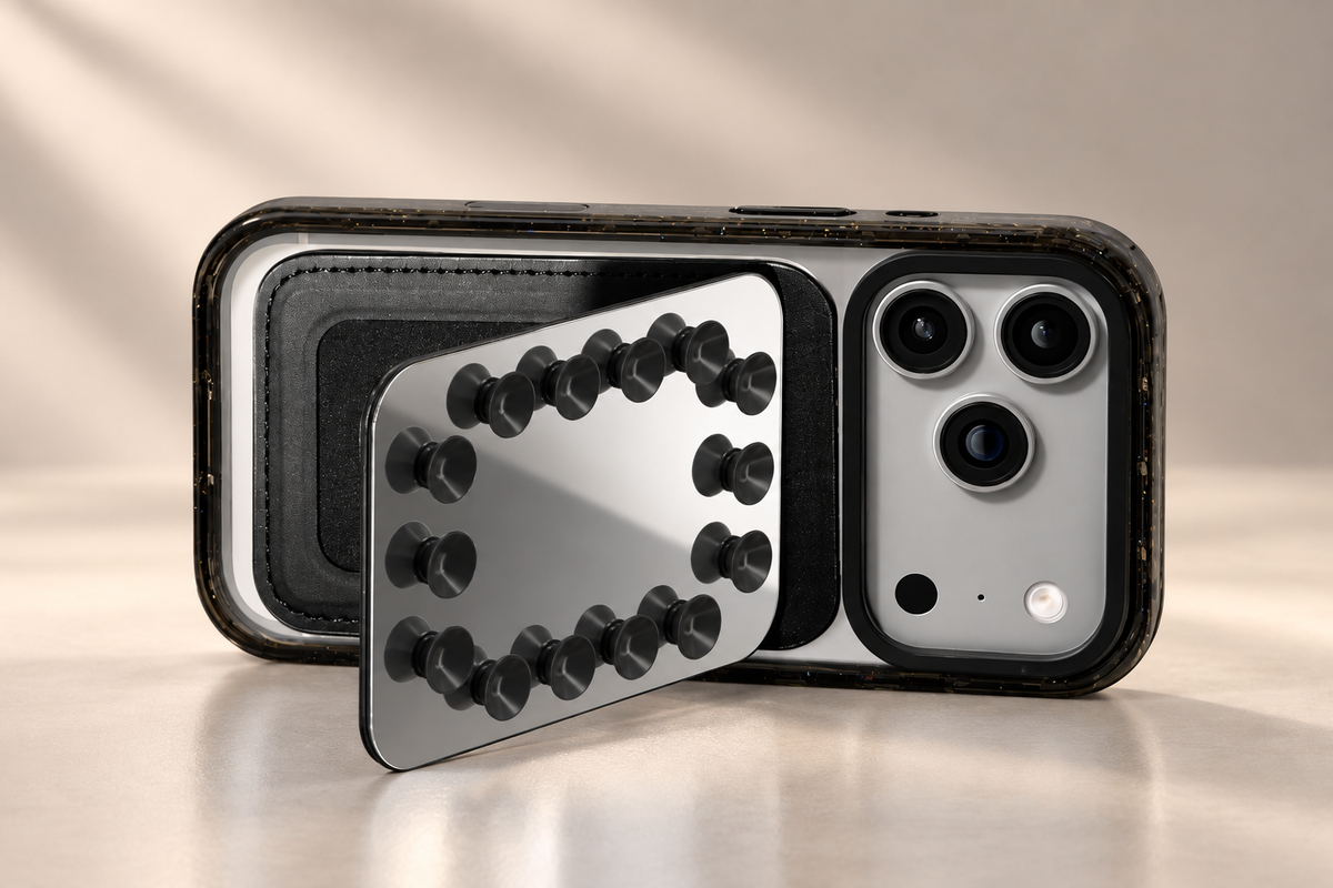Snappy Snap And Stick Card Holder Stand (Mirror Black) (Code:5093)