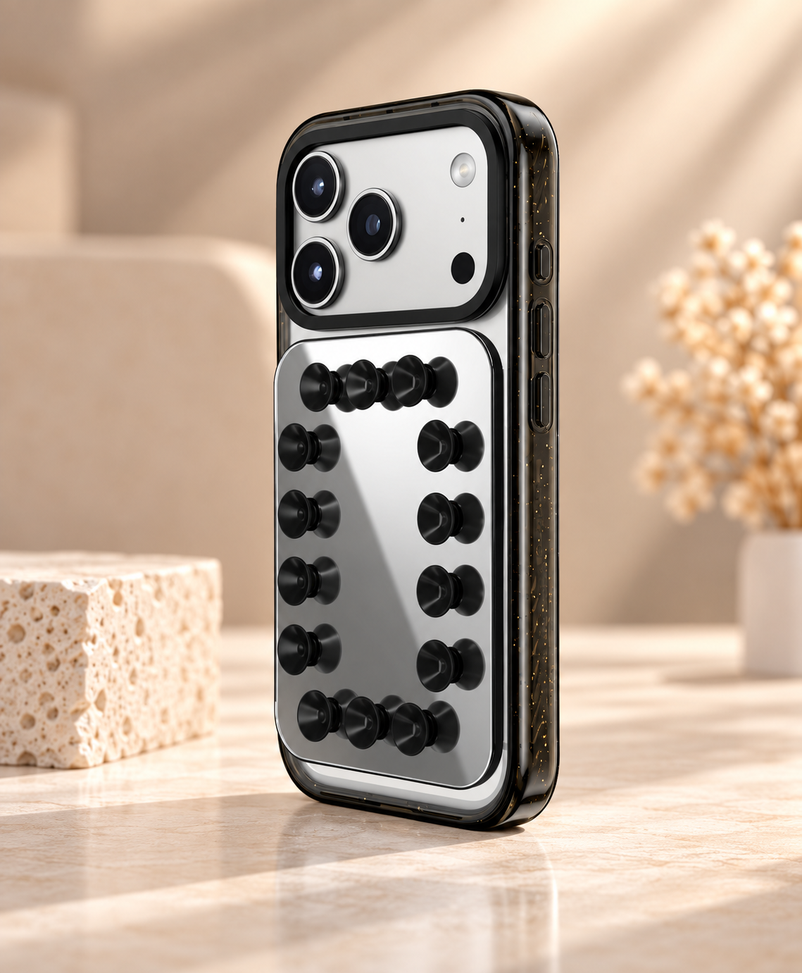 Snappy Snap And Stick Card Holder Stand (Mirror Black) (Code:5093)
