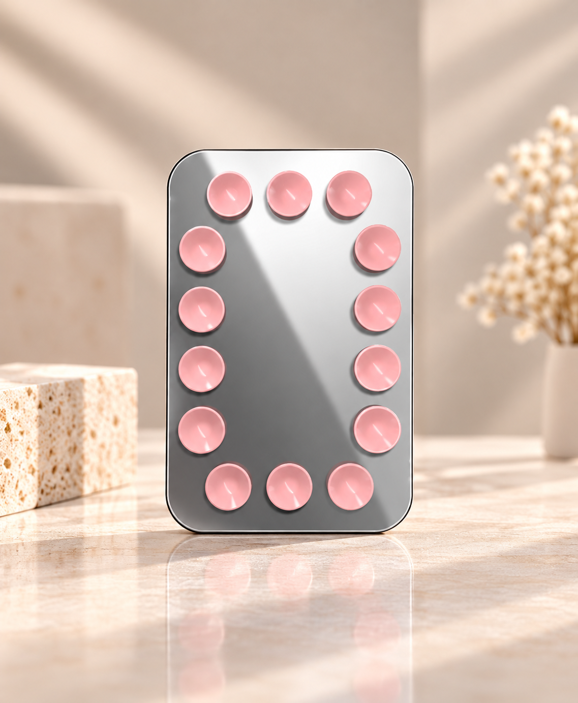 Snappy Snap And Stick Card Holder Stand (Mirror Pink) (Code:5094)