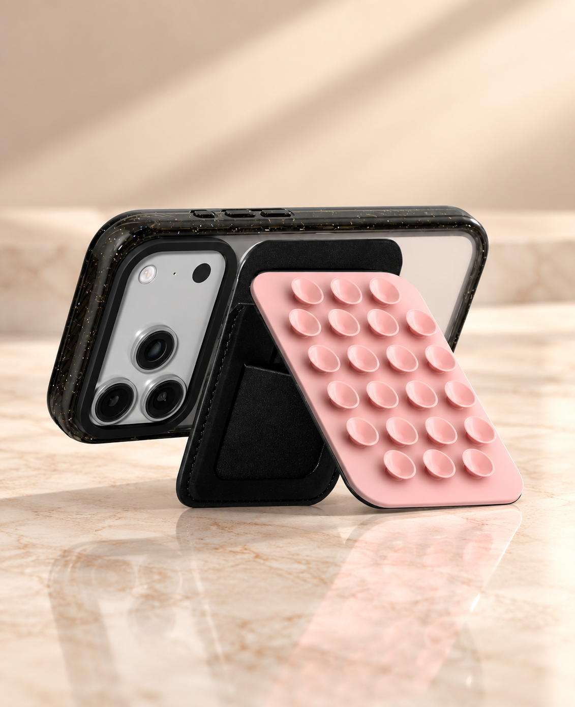 Snappy Snap And Stick Card Holder Stand (Pink) (Code:5092)