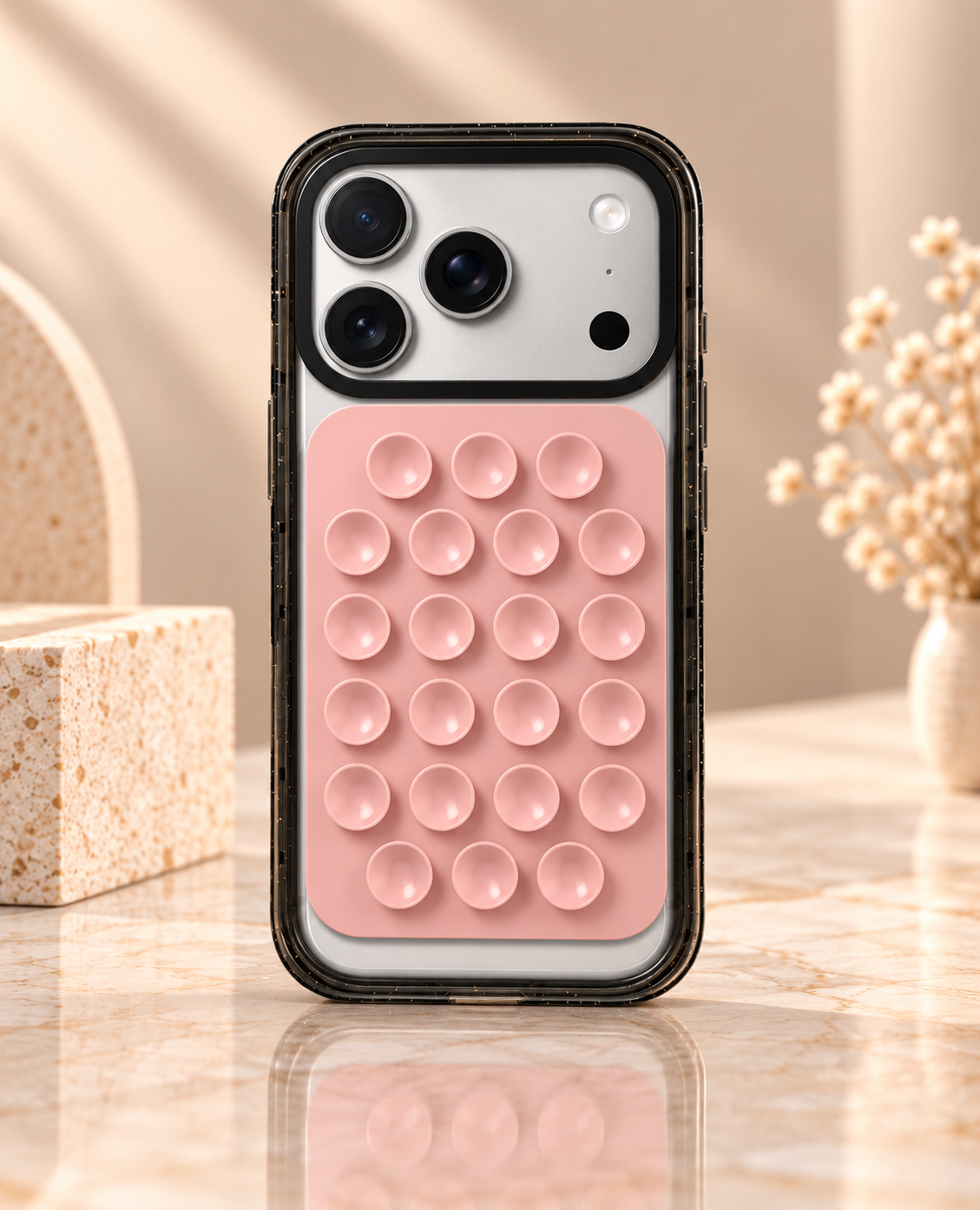 Snappy Snap And Stick Card Holder Stand (Pink) (Code:5092)