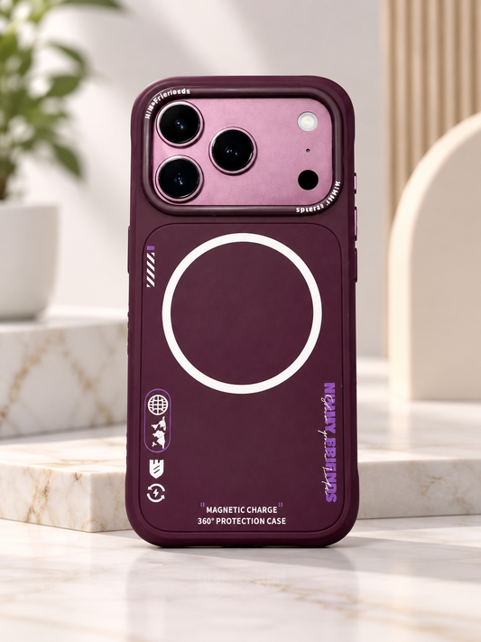 Nimmy Designer Case For iPhone 17 Pro Max / 18 Pro Max (Burgundy) (Code:5104)