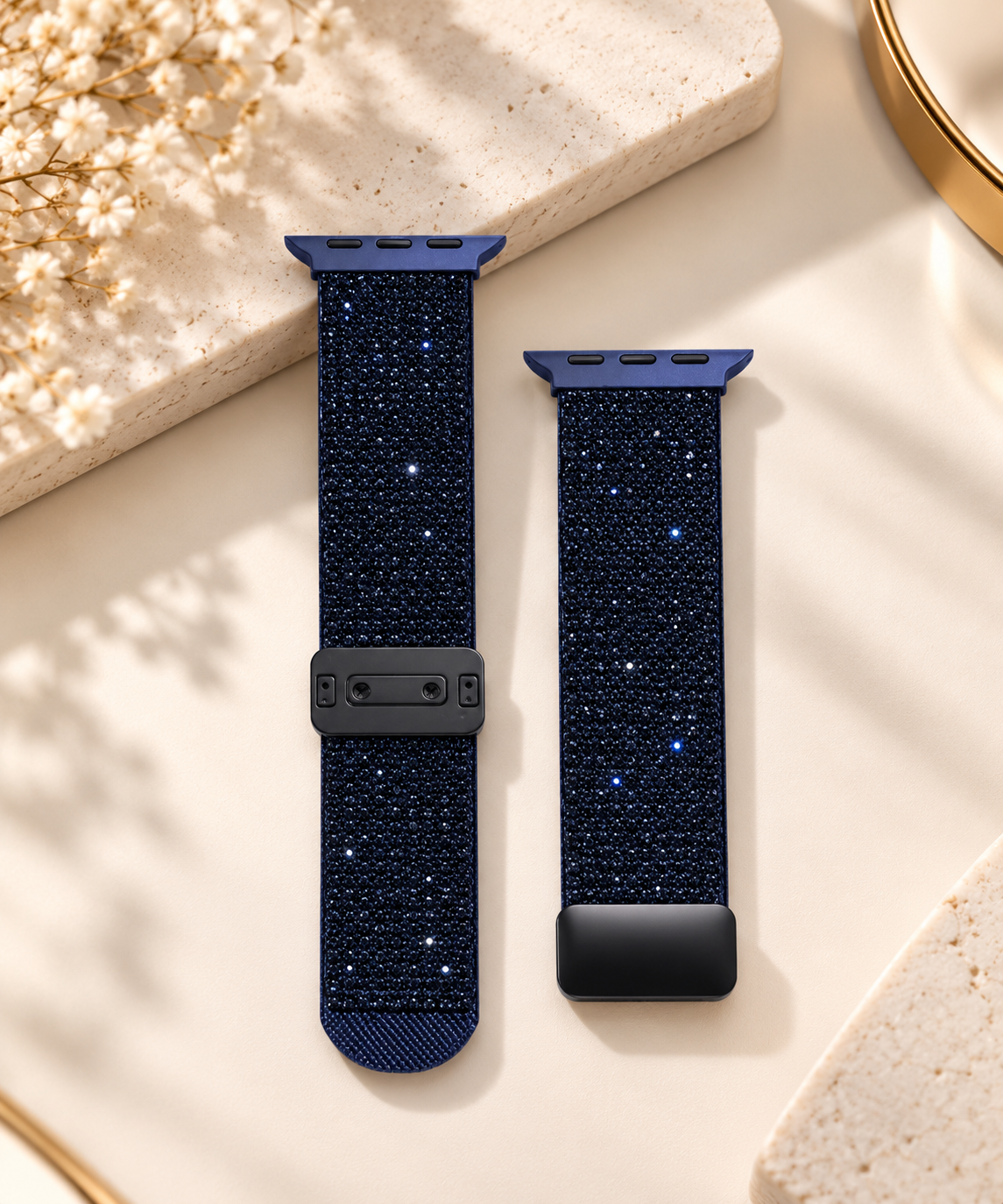 Swarovski Glitter Watch Strap For iWatch 38/40/41/42 mm (Navy Blue) (Code:4203)
