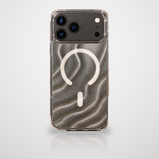 Transparent Glitter Wave Design Case For iPhone 17 Pro / 18 Pro (Clear) (Code:5120)