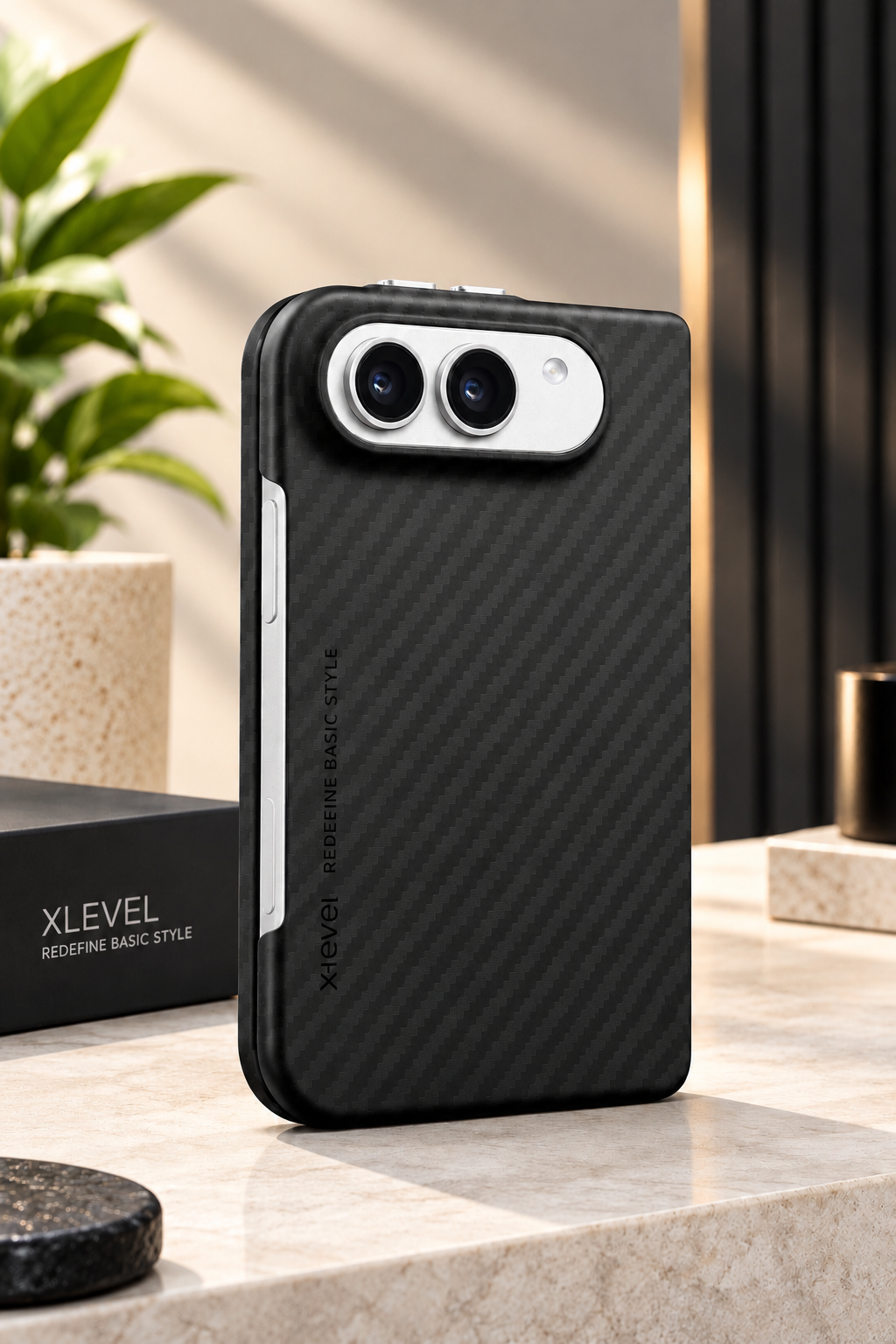 X-Level Nano Fibre Case For iPhone 18 Duo (Black) (Code:5072)