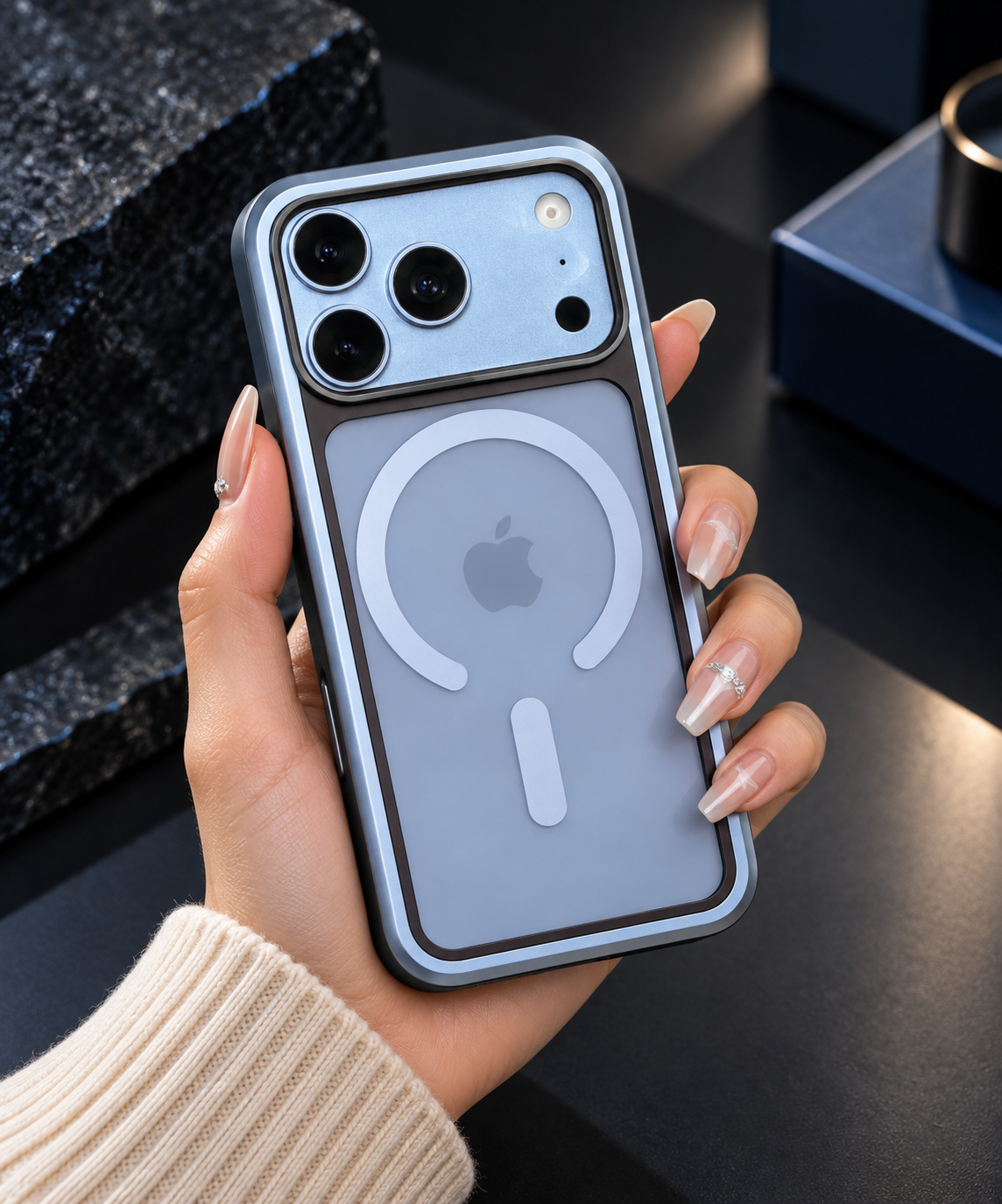 Kzdoo MAG ARES Case For iPhone 17 Pro / 18 Pro (Glacier Blue) (Code:5130)