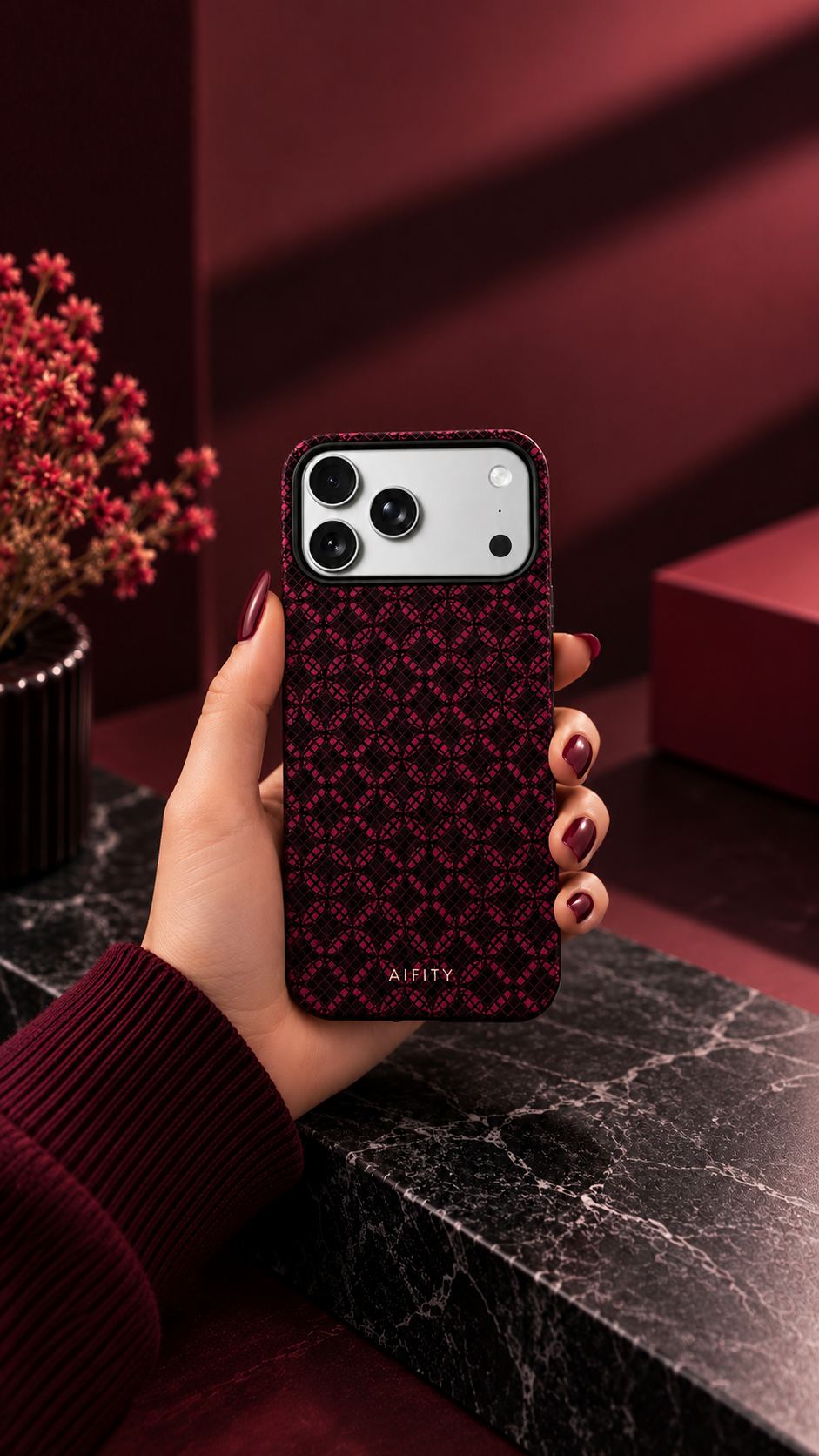 AIRITY Loong Armor Case For iPhone 17 Pro / 18 Pro (Red) (Code:5265)