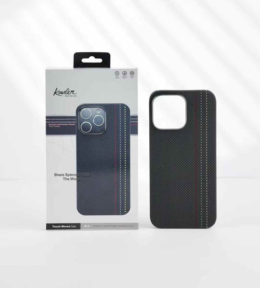 Genuine Kevlar Carbon Fibre Ultra Slim Case for iPhone 16 Pro (Black)
