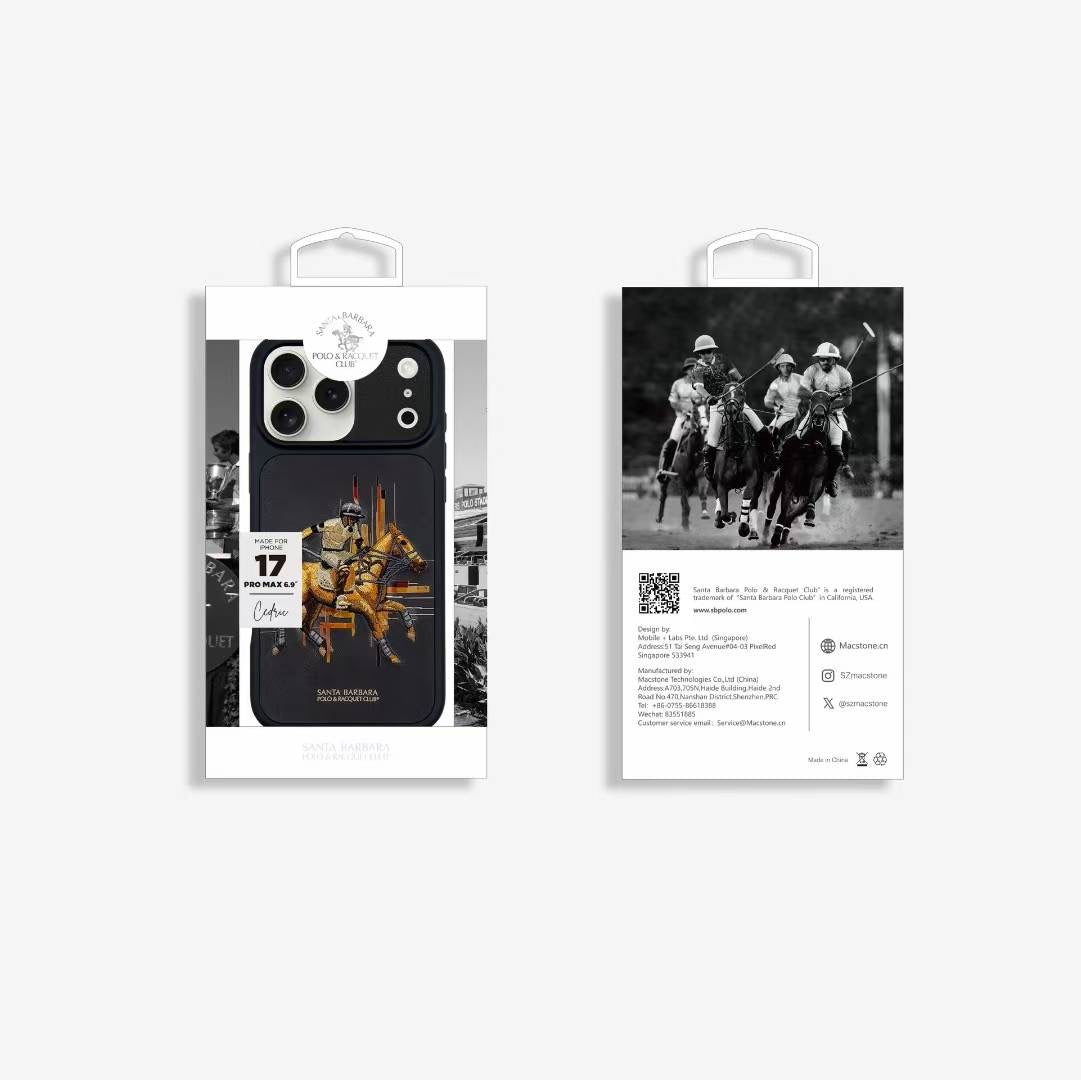 Santa Barbara Polo Raquet Club CEDRIC  Series for iPhone 17 Pro Max (Black)