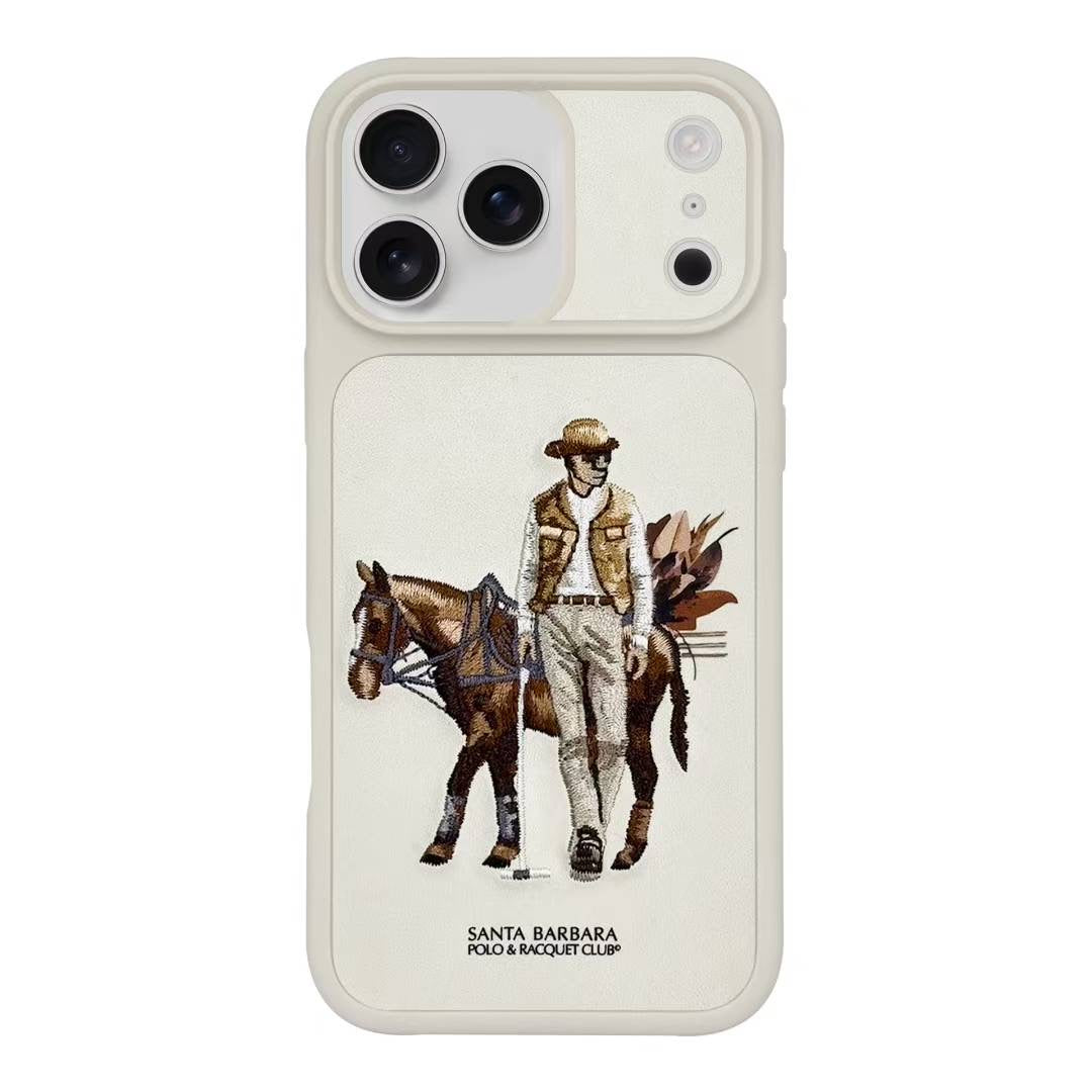 Santa Barbara Polo Raquet Club CEDRIC  Series for iPhone 17 Pro Max (Beige)