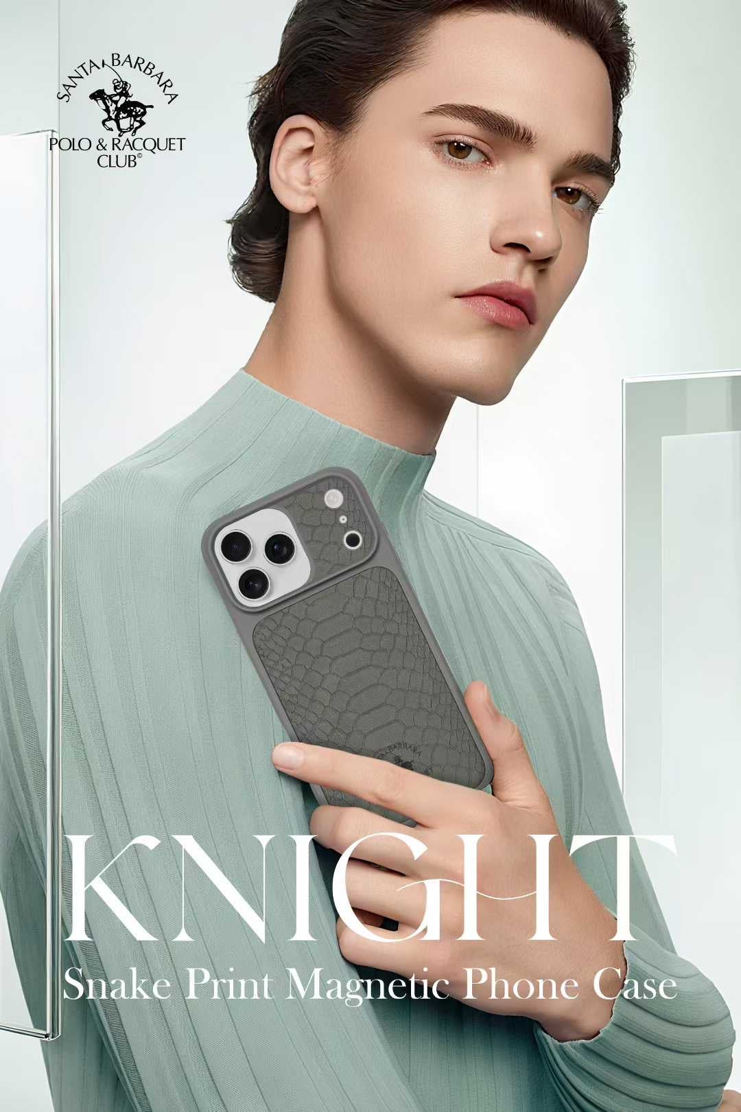 Santa Barbara Polo Raquet Club KNIGHT Series for iPhone 17 Pro Max (GREY)