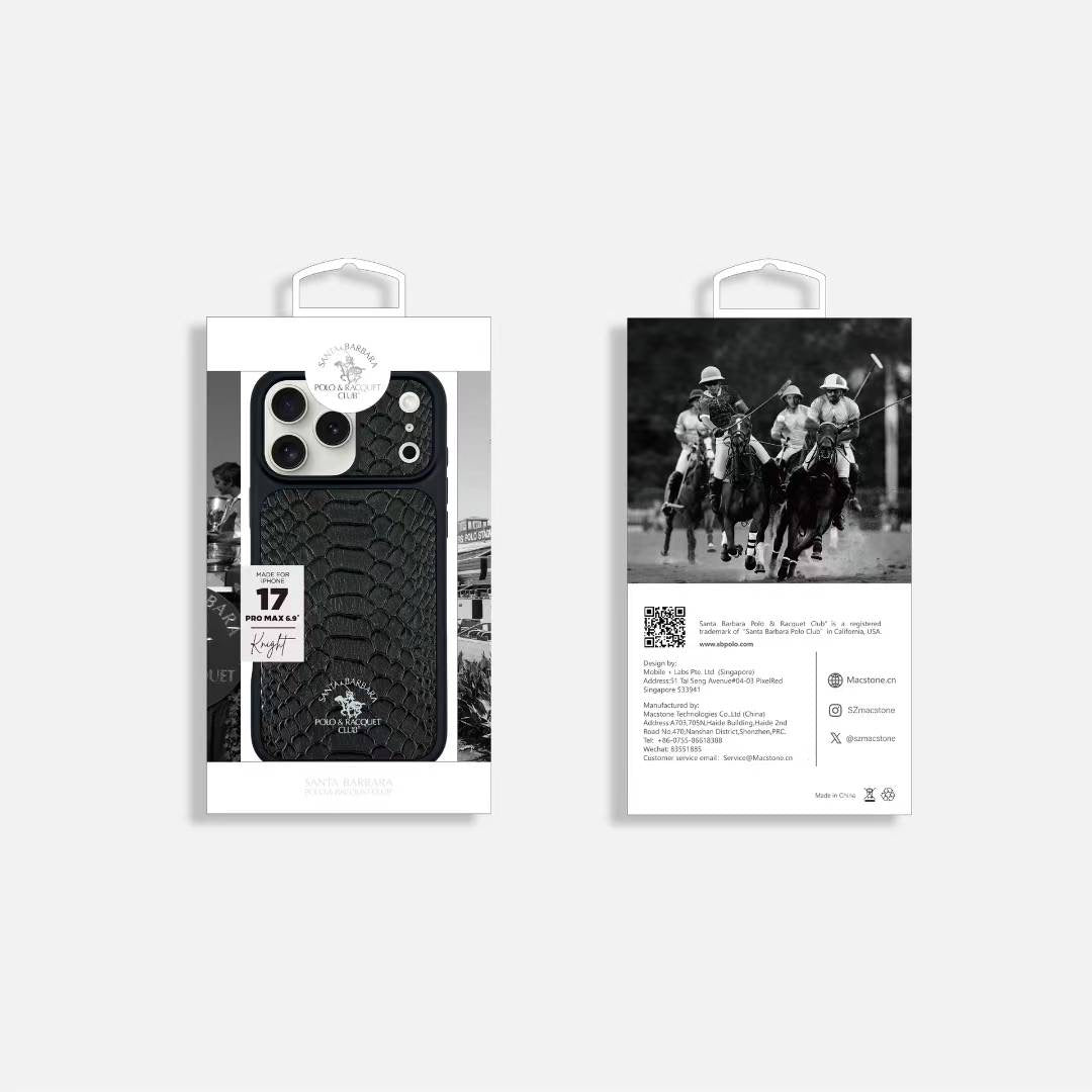 Santa Barbara Polo Raquet Club KNIGHT Series for iPhone 17 (BLACK)