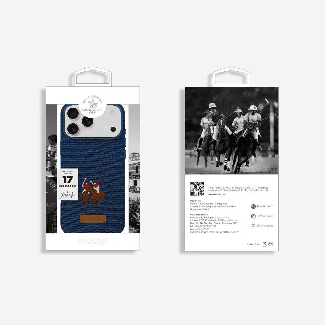 Santa Barbara Polo Raquet Club YOLANDA Series for iPhone 17 Pro (Blue)