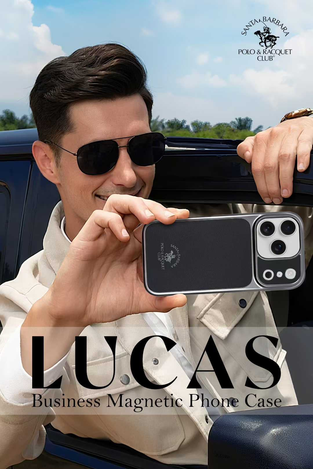 Santa Barbara Polo Raquet Club LUCAS Series for iPhone 17 Pro Max (Black)