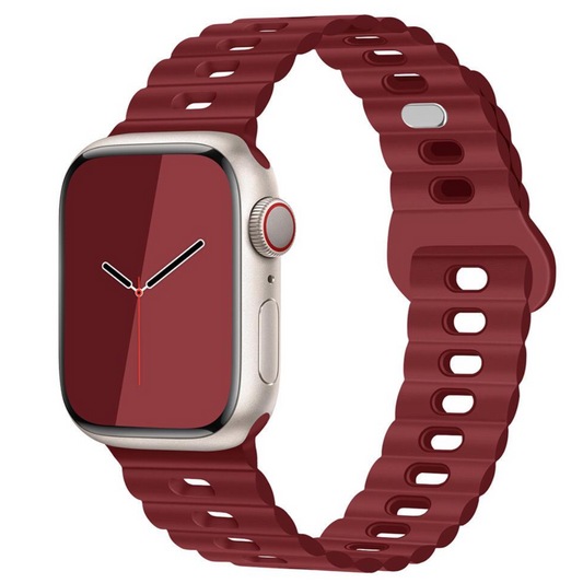 New Style Silicon Watch Band for 42/44/45 & 49 mm (Maroon)