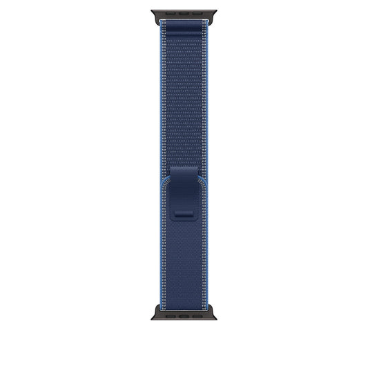 Blue/Bright Blue Trail Loop for iWatch 44/45/46mm & 49mmUltra with Black Metal Connectors