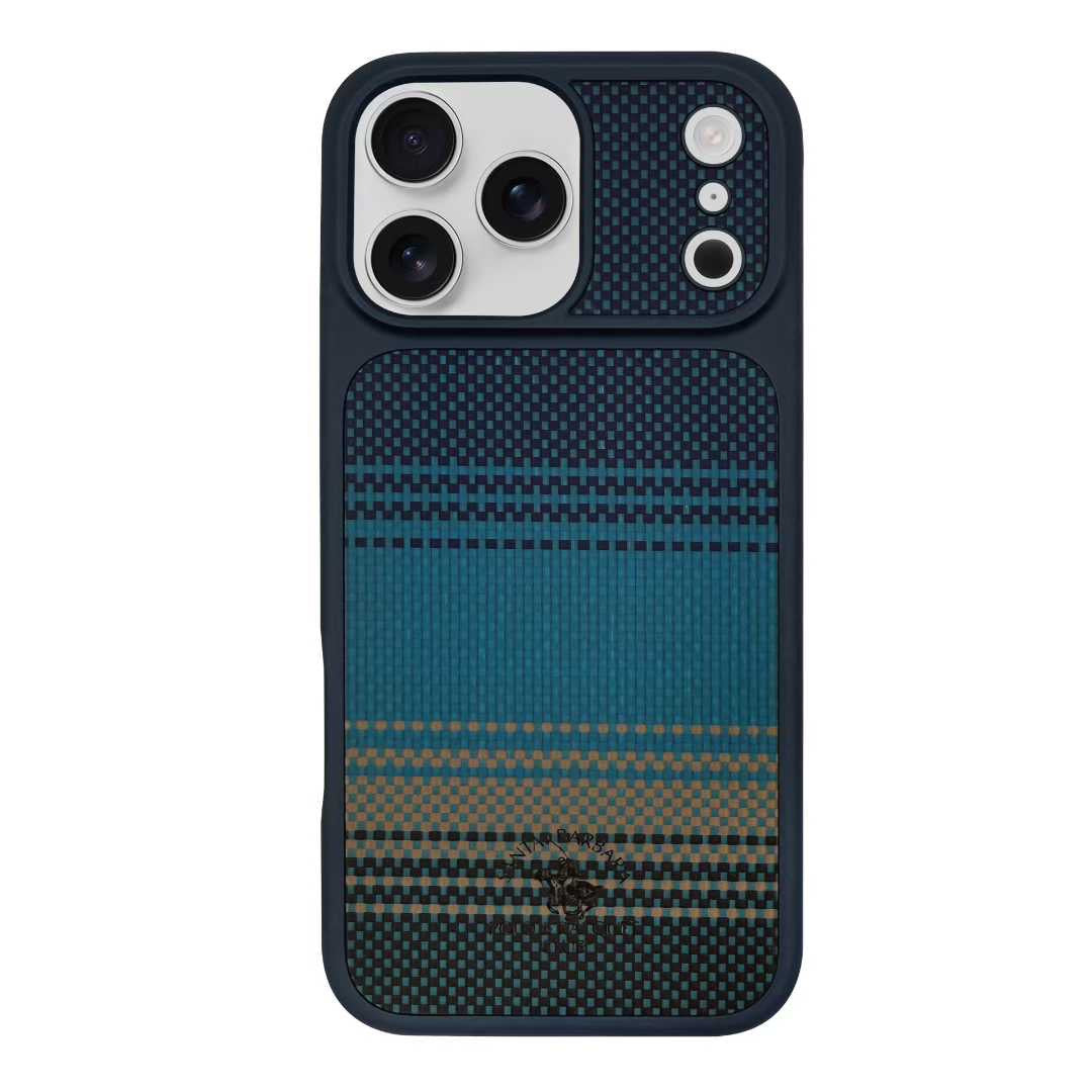 Santa Barbara Polo KYLE Carbon Fibre Series for iPhone 17 Pro (BLUE)