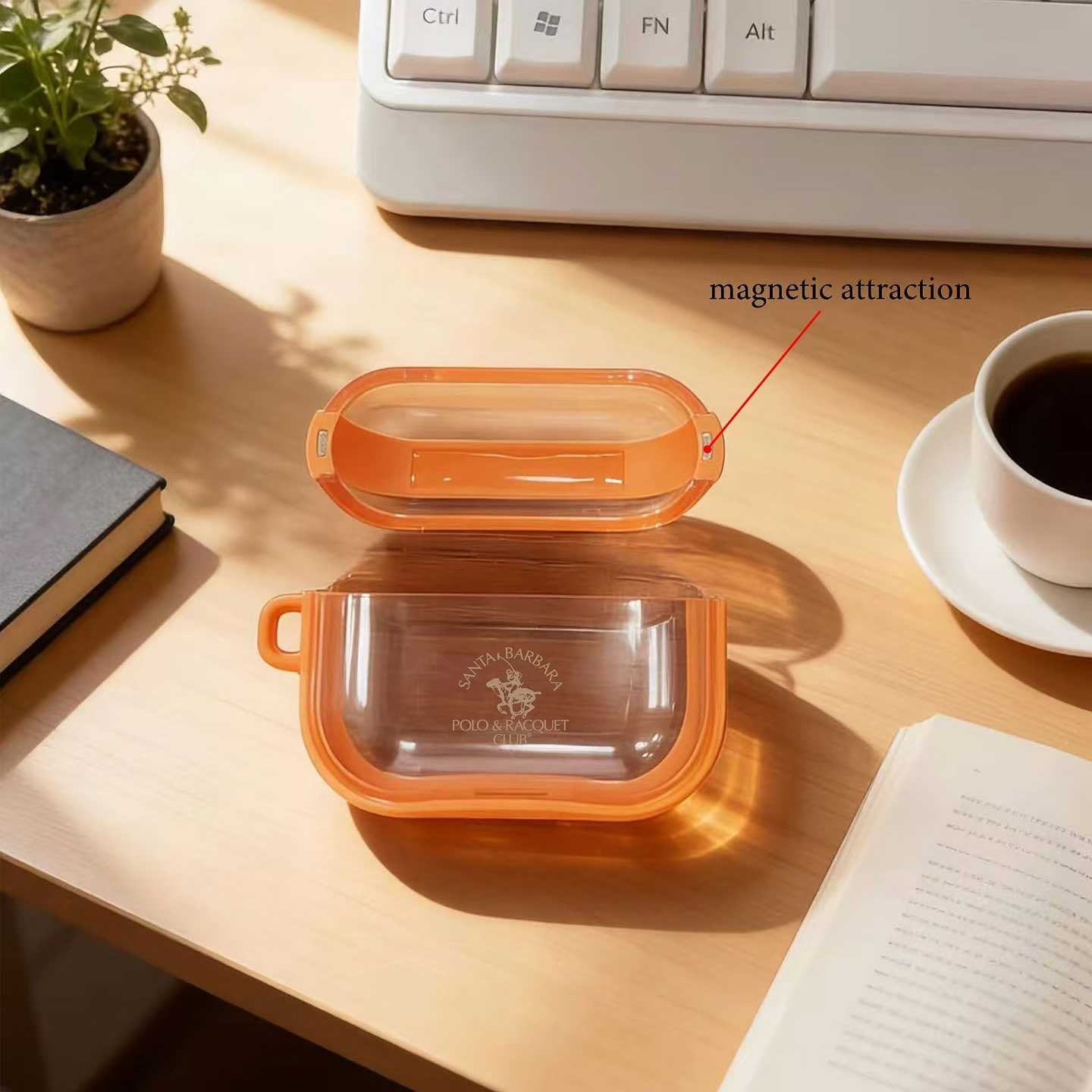 Santa Barbara Polo Transparent Airpods Case for Airpods Pro 3