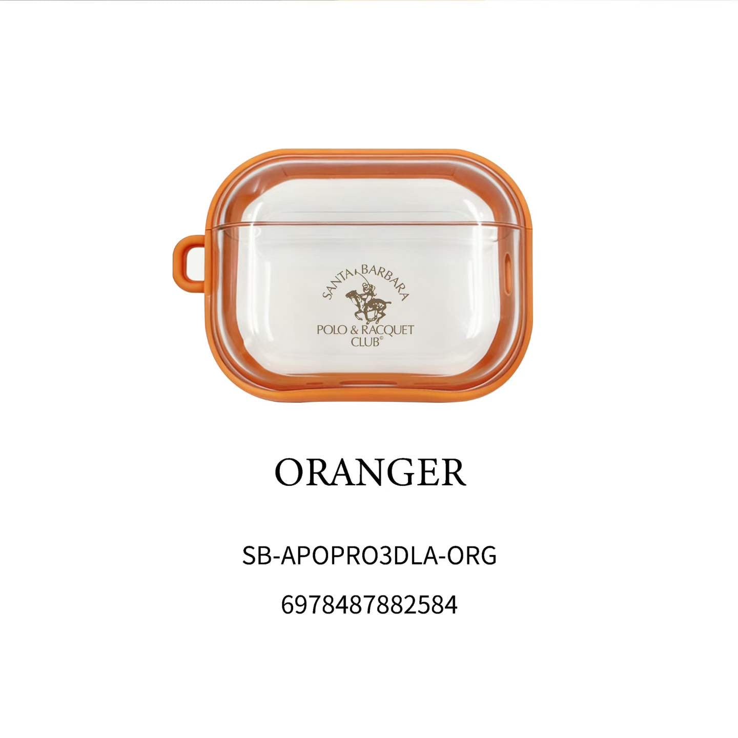 Santa Barbara Polo Transparent Airpods Case for Airpods Pro 3