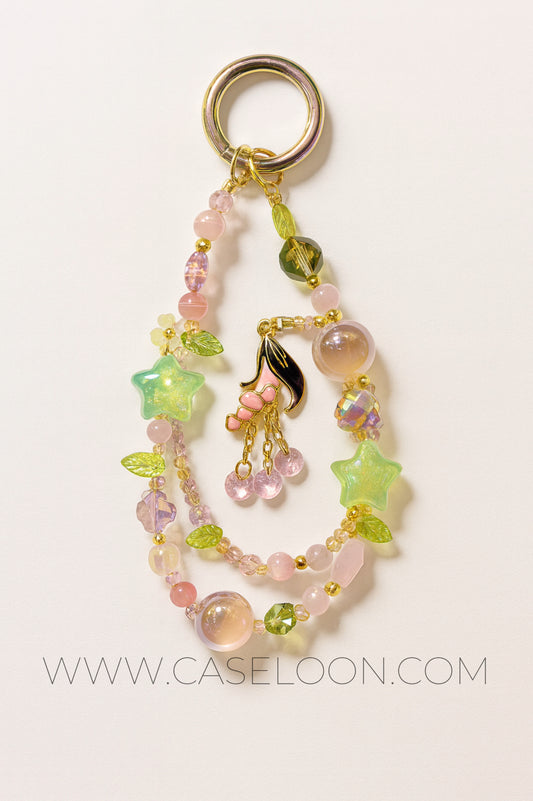 Aesthetic Sparkling Wrist Strap Mobile Charm  (Design 5)