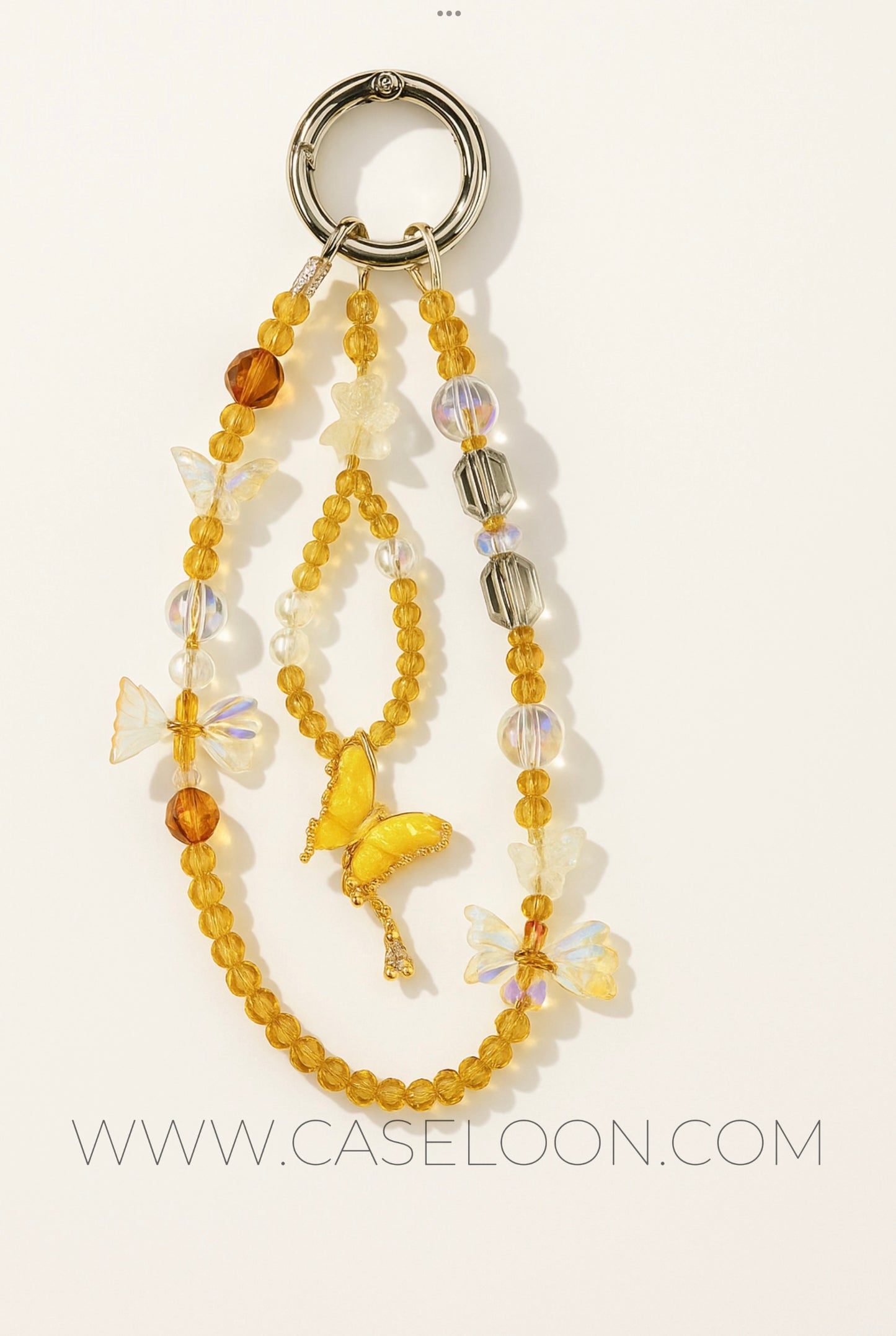 Aesthetic Sparkling Wrist Strap Mobile Charm  (Design 3)