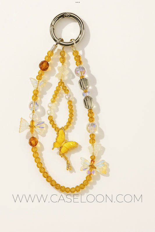 Aesthetic Sparkling Wrist Strap Mobile Charm  (Design 3)