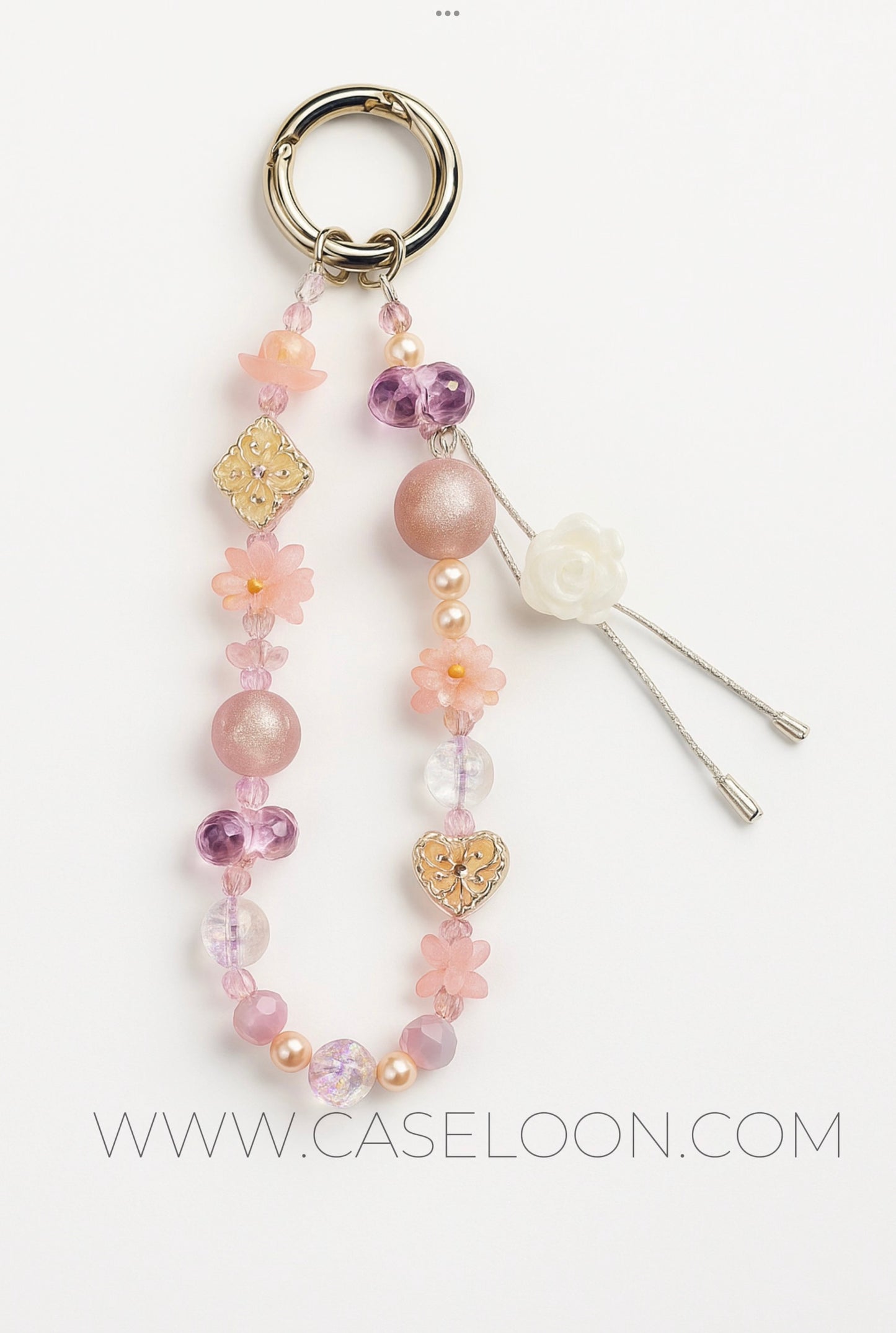 Aesthetic Sparkling Wrist Strap Mobile Charm  (Design 4)