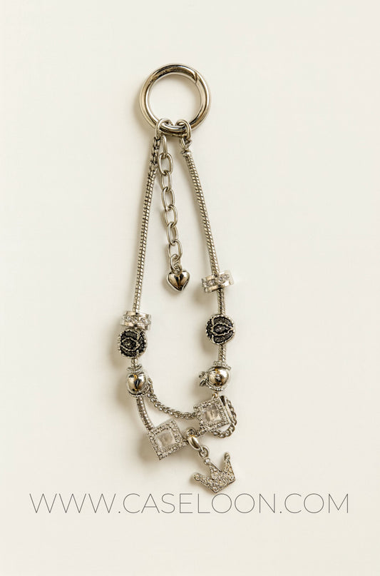 Aesthetic Sparkling Wrist Strap Mobile Charm  (Design 26)