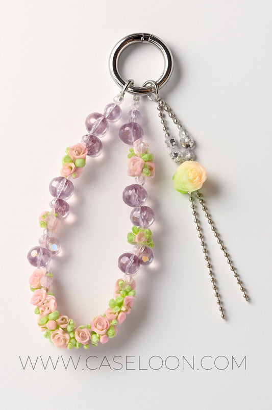 Aesthetic Sparkling Wrist Strap Mobile Charm  (Design 15)