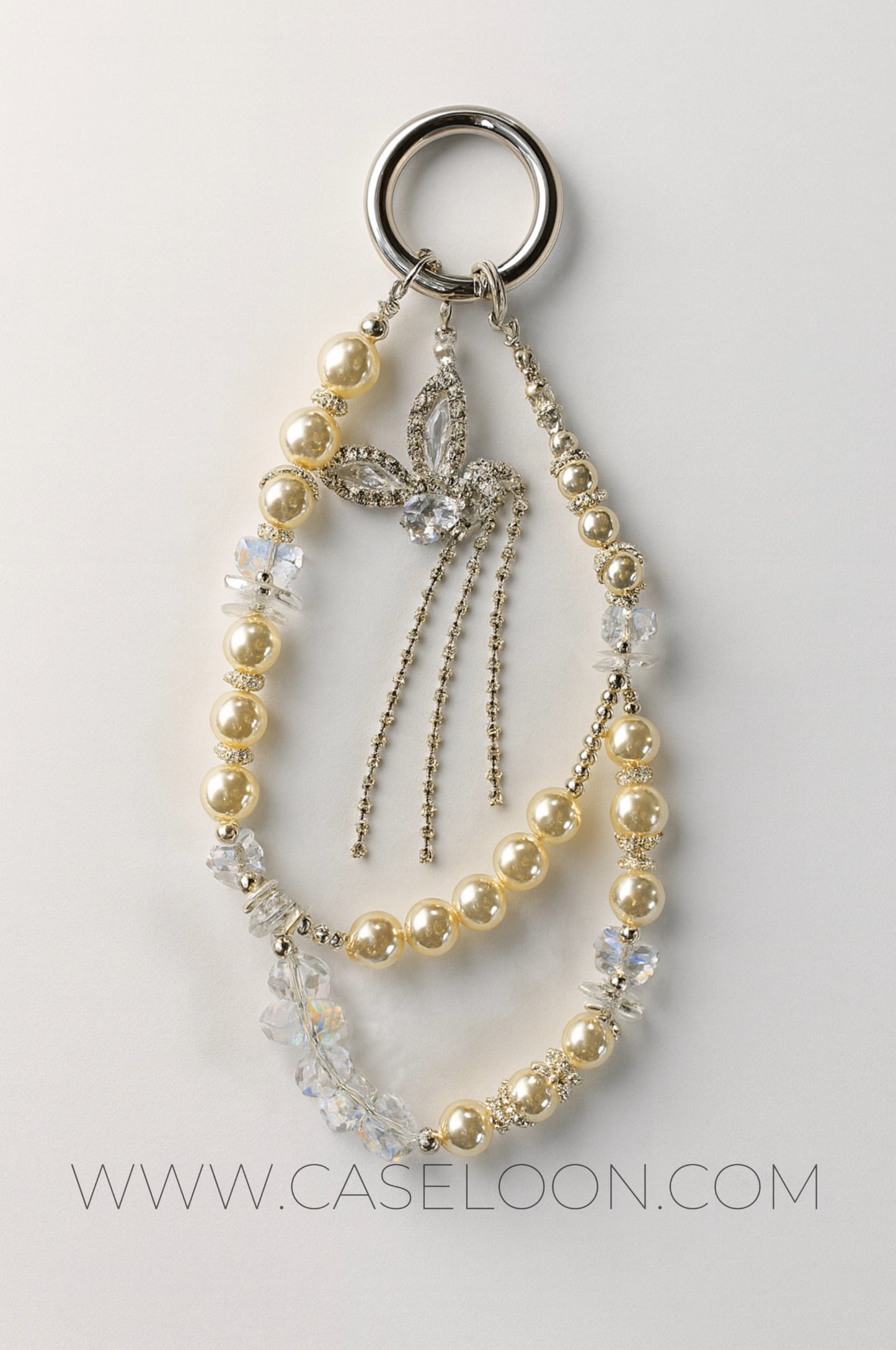 Aesthetic Sparkling Wrist Strap Mobile Charm  (Design 13)