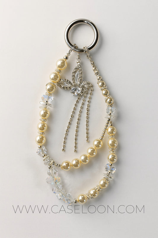 Aesthetic Sparkling Wrist Strap Mobile Charm  (Design 13)