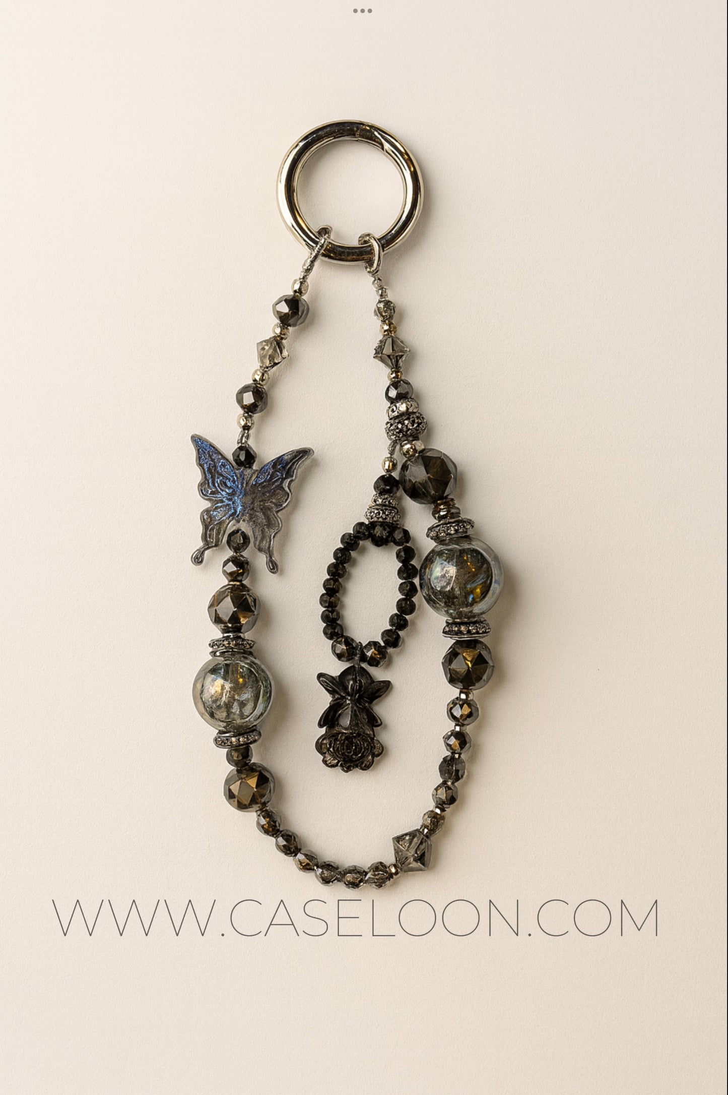 Aesthetic Sparkling Wrist Strap Mobile Charm  (Design 10)
