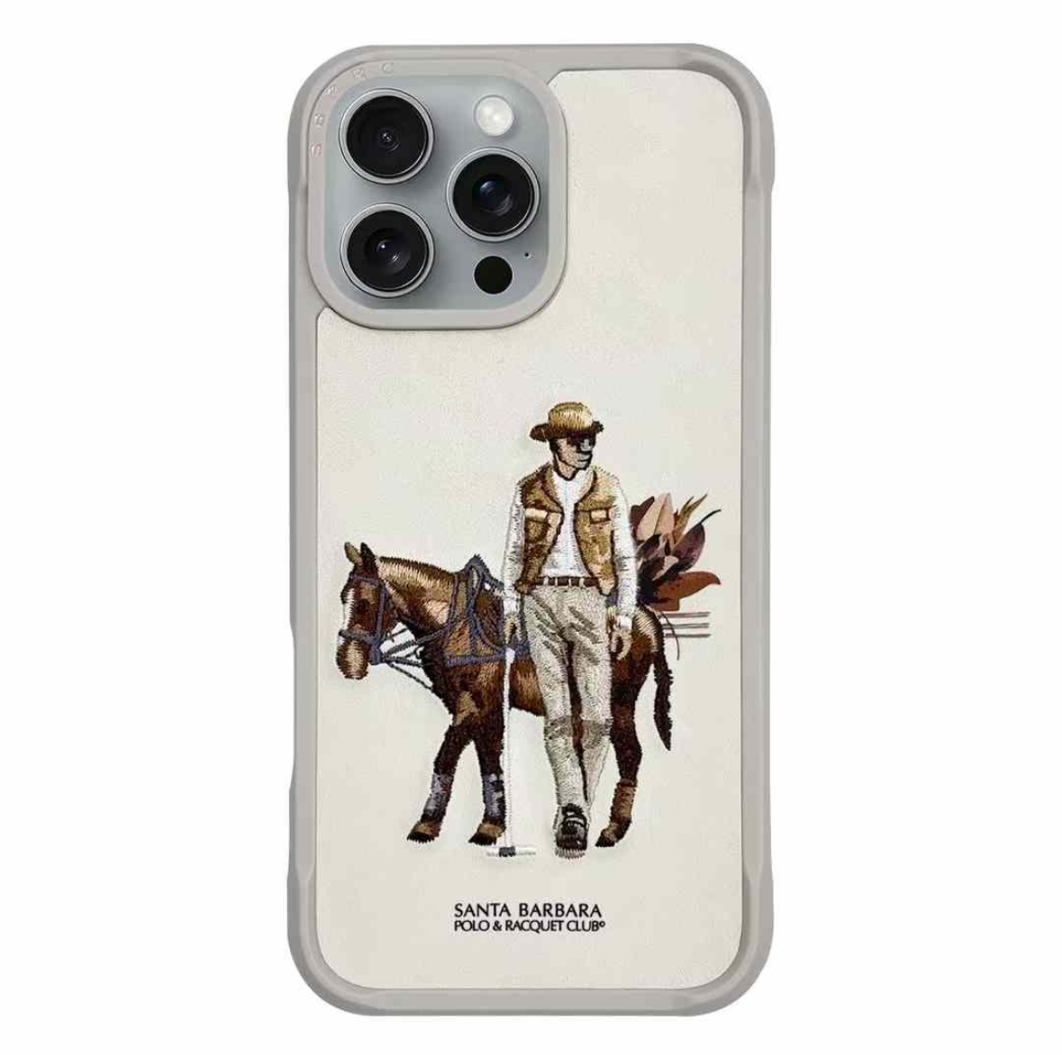 Santa Barbara Polo Raquet Club CEDRIC Series Case for iPhone 16 Pro (BEIGE)