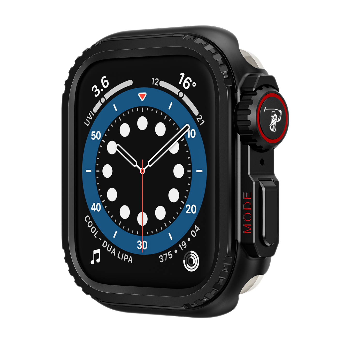 Santa Barbara Polo KEITH Series Watch Case for iWatch Series 10,  46mm (BLACK)