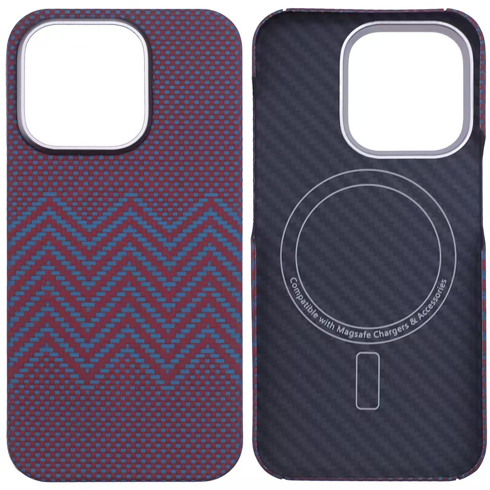 Aramid Carbon Fibre Ultra Slim Case for iPhone 16 Pro (Red)