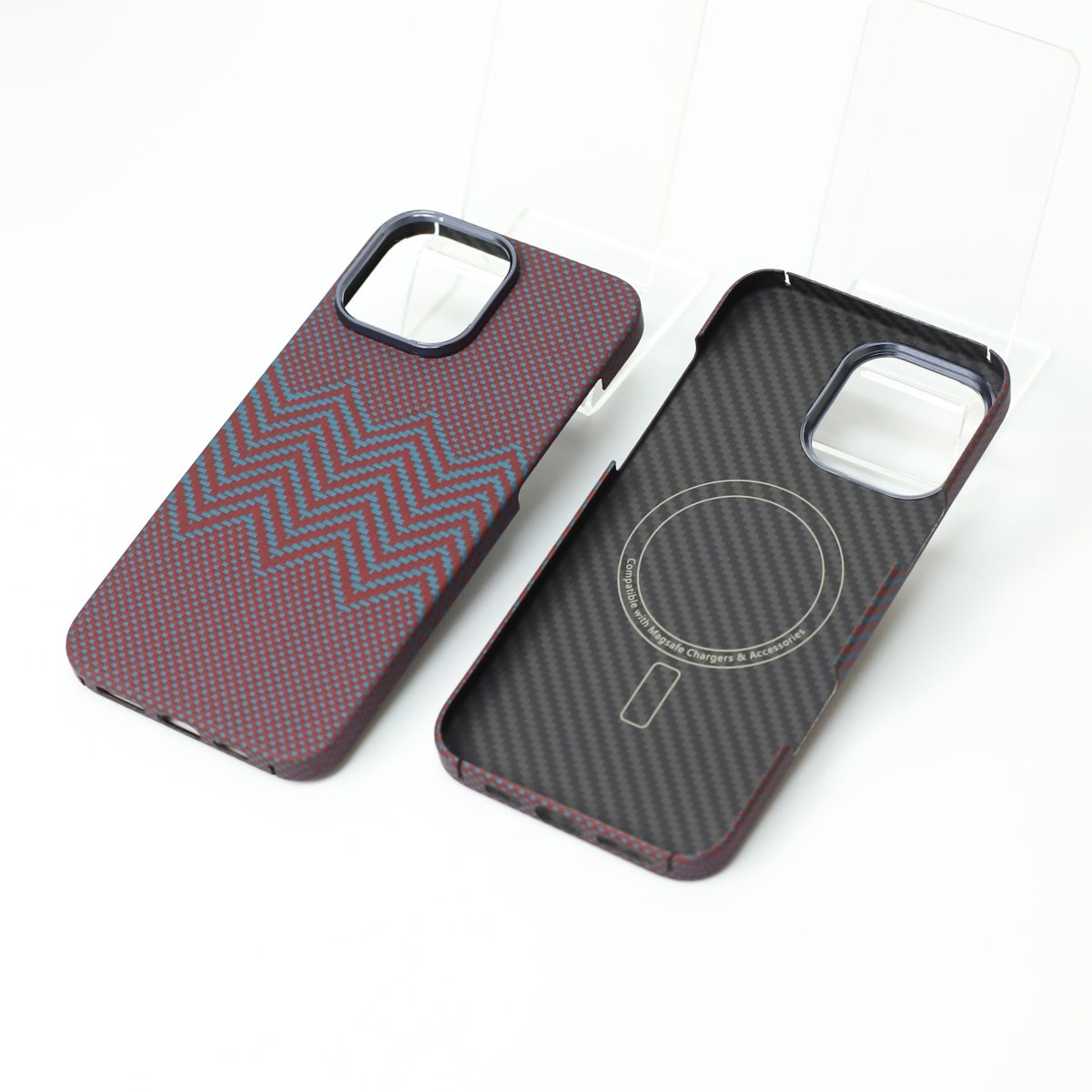 Aramid Carbon Fibre Ultra Slim Case for iPhone 16 Pro (Red)
