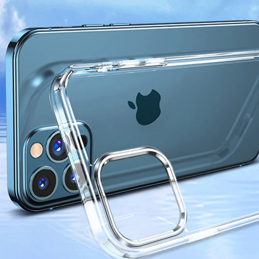 Crystal Clear Glass Case for iPhone 15 Pro