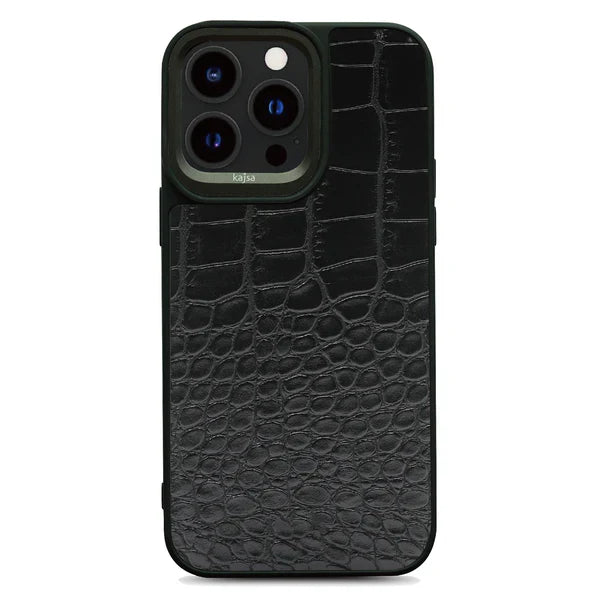 KAJSA Glamorous Collection - Croco Back Case for iPhone 15 Pro Max