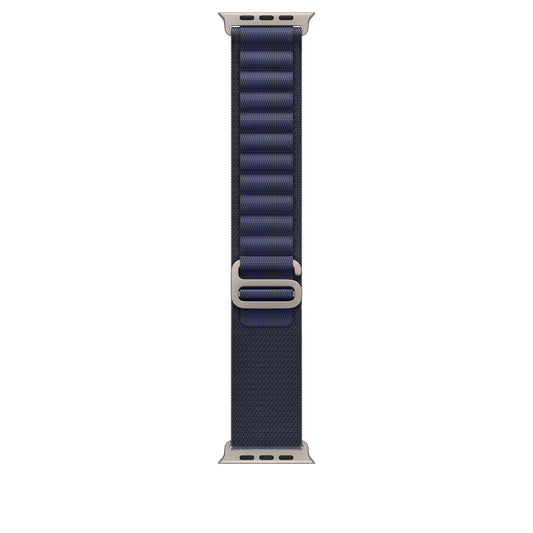 Navy Blue Alpine Loop With Silver Metal Connectors (38mm /40mm /41mm & 42mm(Series10)