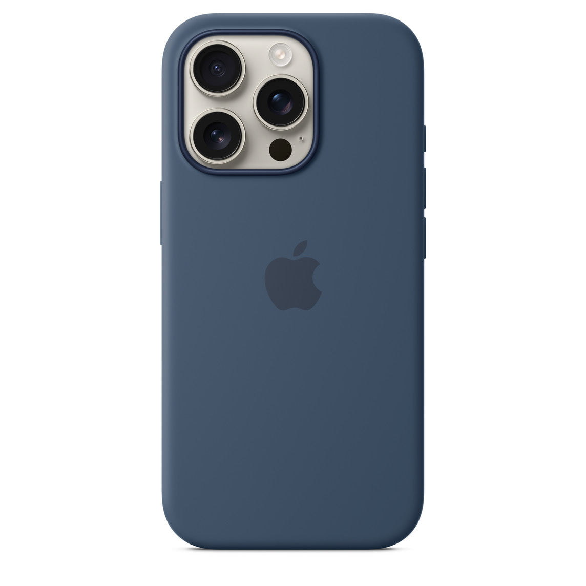 Logo Silicon Case for iPhone 16 Pro Max (Denim Blue)