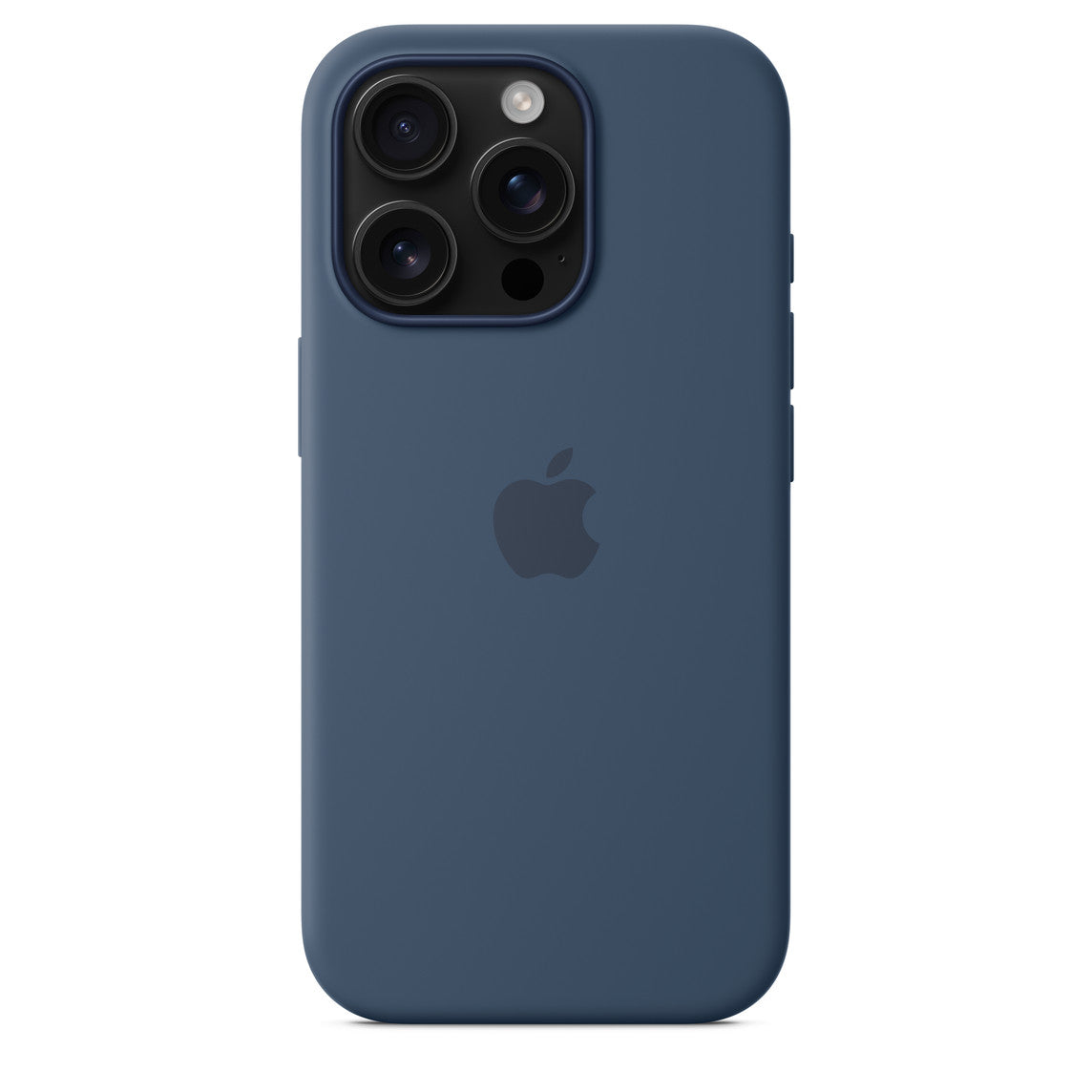 Logo Silicon Case for iPhone 16 Pro Max (Denim Blue)