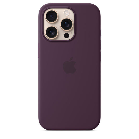 Logo Silicon Case for iPhone 16 Pro (Plum)